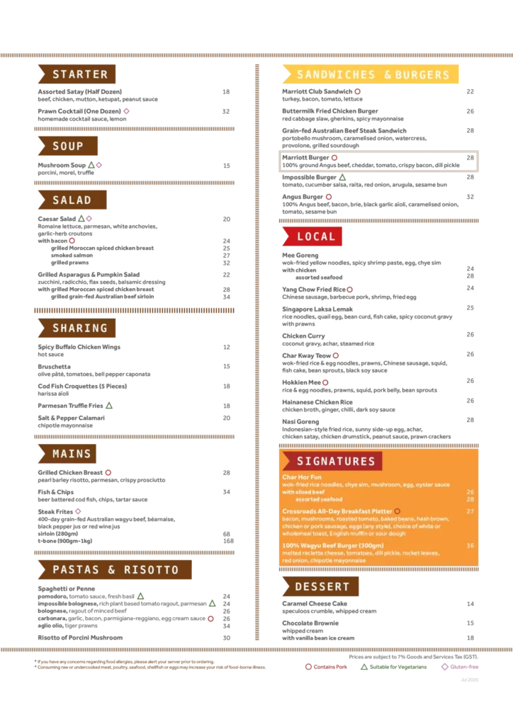MARRIOTT-CAFE-MENU-SINGAPORE