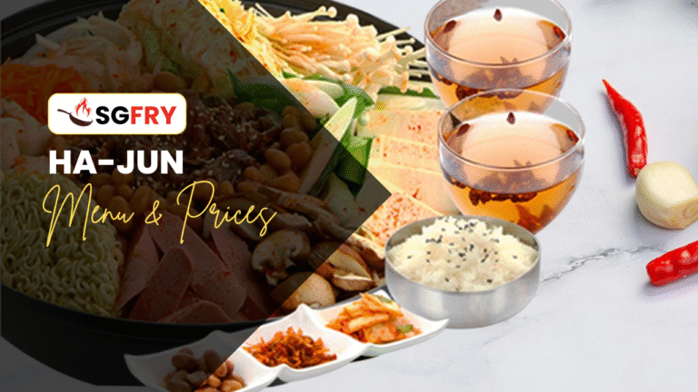 HA-JUN MENU SINGAPORE & UPDATED PRICES 2025