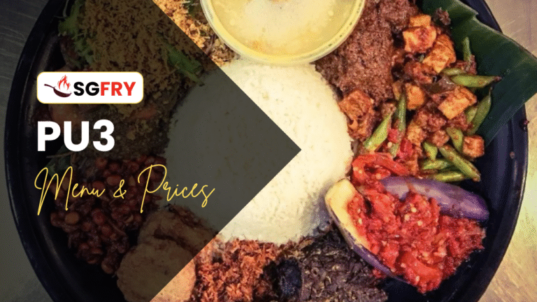 PU3 MENU SINGAPORE & UPDATED PRICES 2025