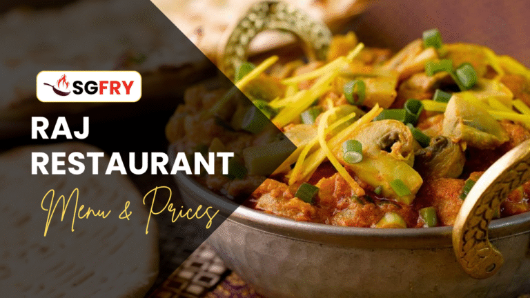 RAJ RESTAURANT MENU SINGAPORE & UPDATED PRICES 2025