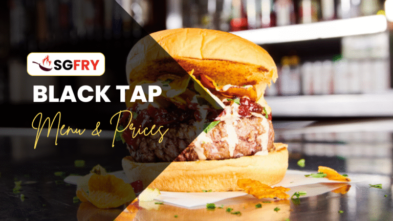 BLACK TAP MENU SINGAPORE PRICES