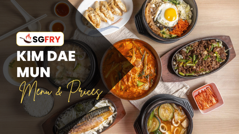 KIM DAE MUN MENU SINGAPORE PRICES