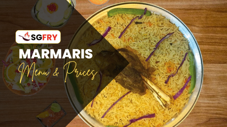 MARMARIS MENU SINGAPORE PRICES