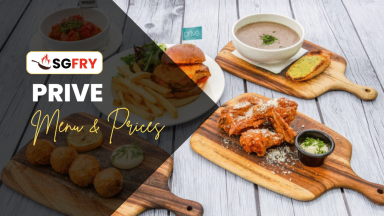 PRIVE MENU SINGAPORE PRICES