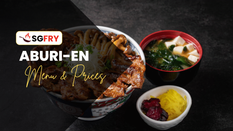 ABURI-EN MENU SINGAPORE PRICES