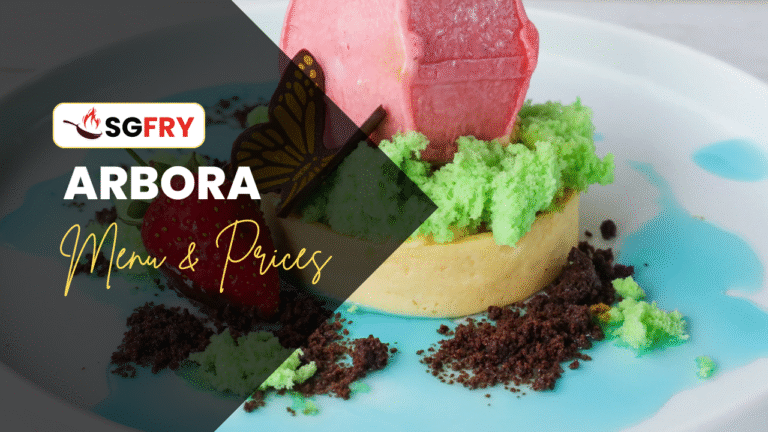 ARBORA MENU SINGAPORE PRICES