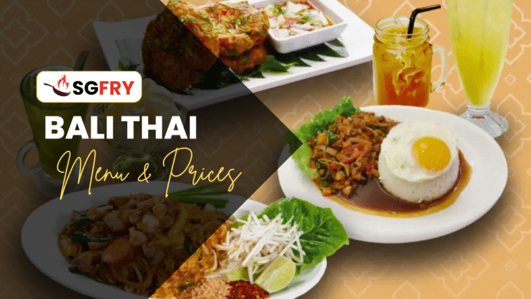 Bali Thai Menu Singapore Prices