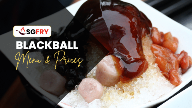 BLACKBALL MENU SINGAPORE PRICES