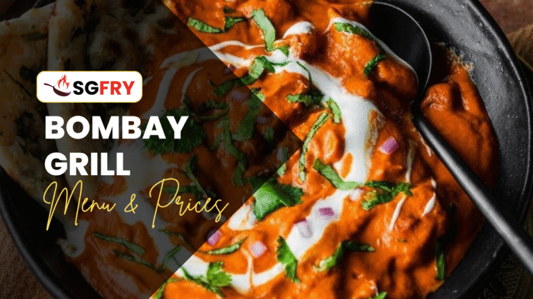 BOMBAY GRILL MENU SINGAPORE PRICES