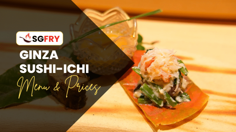 GINZA SUSHI-ICHI MENU SINGAPORE PRICES