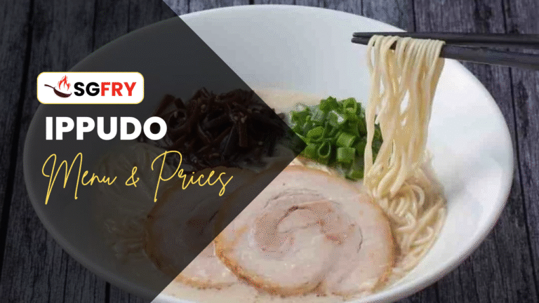 IPPUDO MENU SINGAPORE PRICES