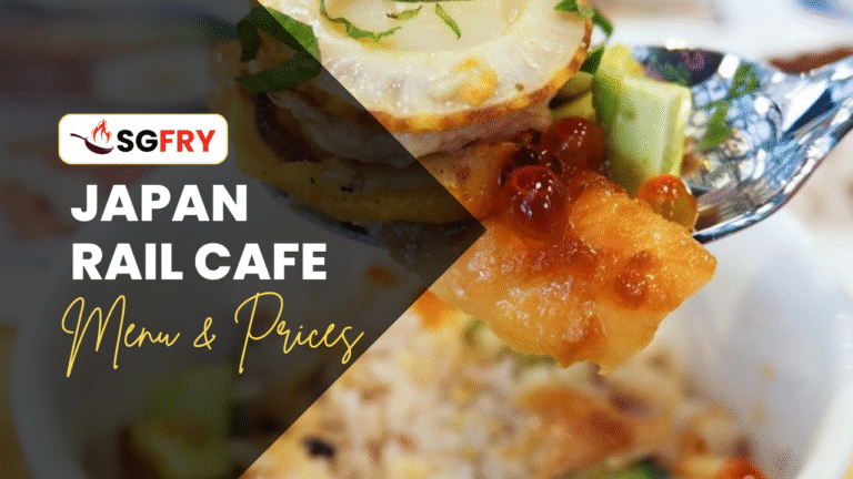 Japan Rail Cafe Menu Singapore Prices