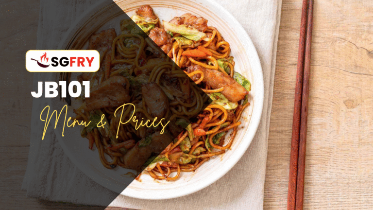 JB101 MENU SINGAPORE PRICES