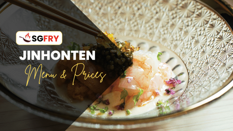 JINHONTEN MENU SINGAPORE PRICES