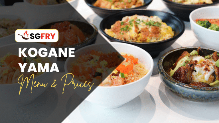 KOGANE YAMA MENU SINGAPORE PRICES