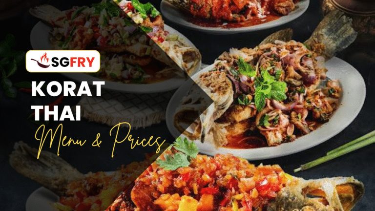 KORAT THAI MENU SINGAPORE PRICES