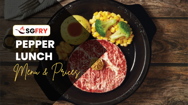 PEPPER LUNCH MENU SINGAPORE PRICES