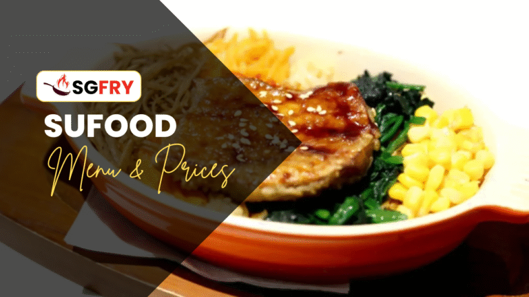 SUFOOD MENU SINGAPORE PRICES