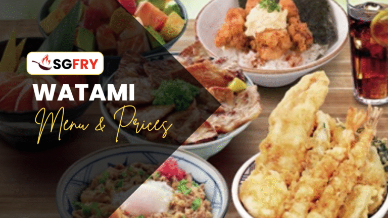 WATAMI MENU SINGAPORE PRICES