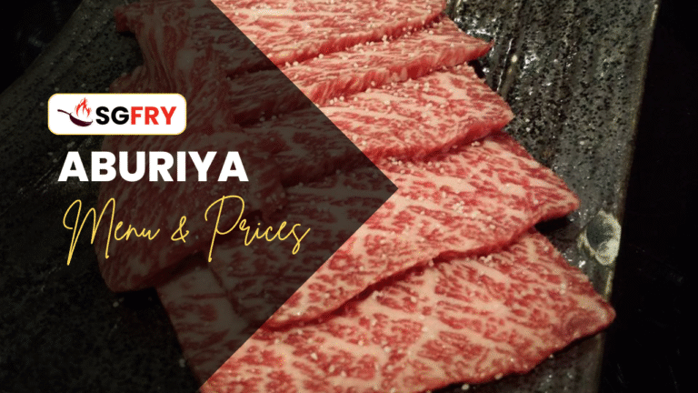 ABURIYA MENU SINGAPORE PRICES