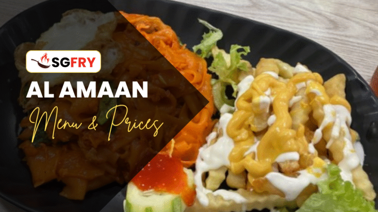 AL AMAAN MENU SINGAPORE PRICES