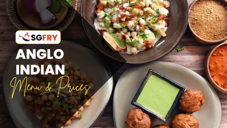 ANGLO INDIAN MENU SINGAPORE PRICES