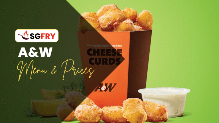 A&W MENU SINGAPORE PRICES