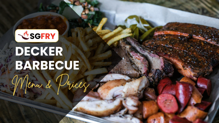 DECKER BARBECUE MENU SINGAPORE PRICES