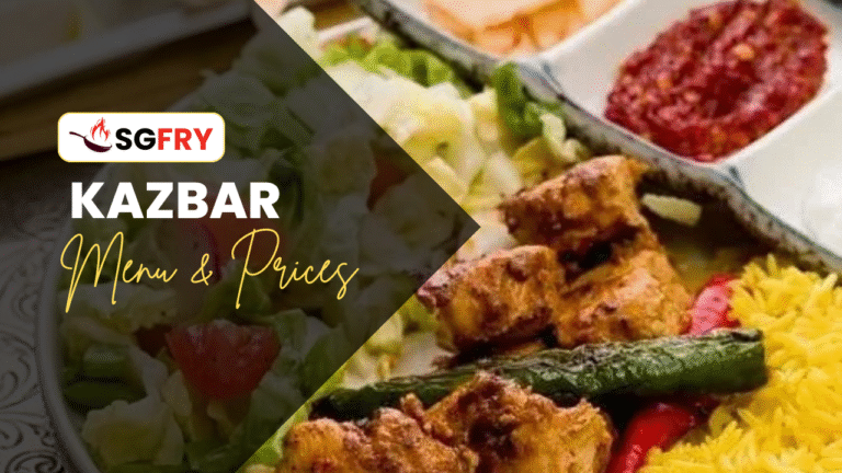 KAZBAR MENU SINGAPORE PRICES