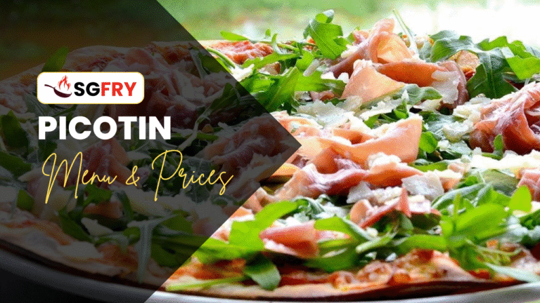 PICOTIN MENU SINGAPORE PRICES
