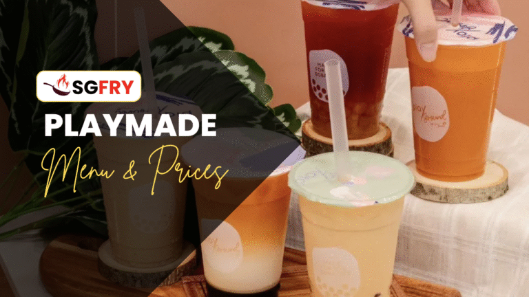PLAYMADE MENU SINGAPORE PRICES