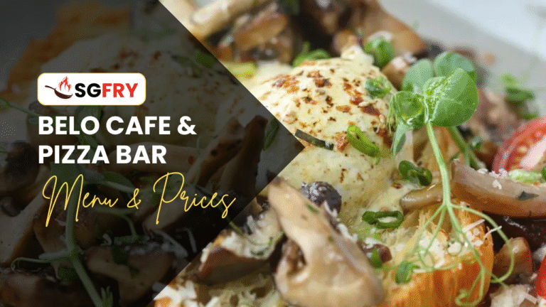 BELO CAFE & PIZZA BAR MENU SINGAPORE PRICES