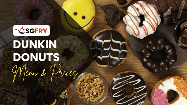 DUNKIN DONUTS MENU SINGAPORE PRICES