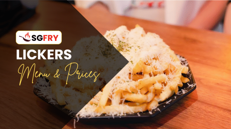 LICKERS MENU SINGAPORE PRICES